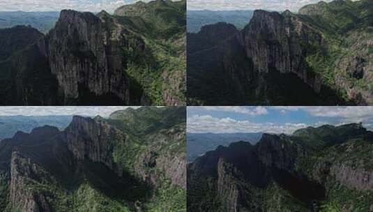 温州永嘉楠溪江十二峰风景名胜区景院高清在线视频素材下载