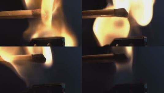燃烧的火柴高清在线视频素材下载