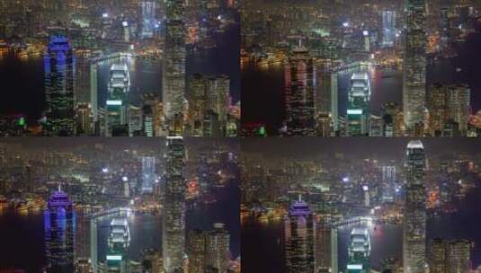 香港城市灯光高清在线视频素材下载