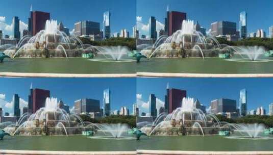 美国伊利诺伊州喷泉高清在线视频素材下载
