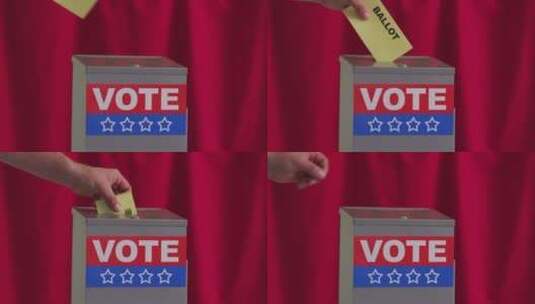 男人在进行美国投票高清在线视频素材下载