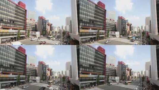 东京街道的交通高清在线视频素材下载