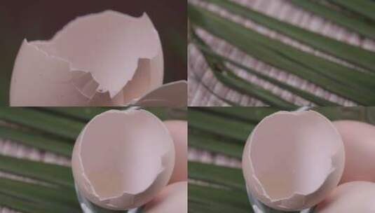 【镜头合集】打鸡蛋蛋壳鸡蛋壳2高清在线视频素材下载