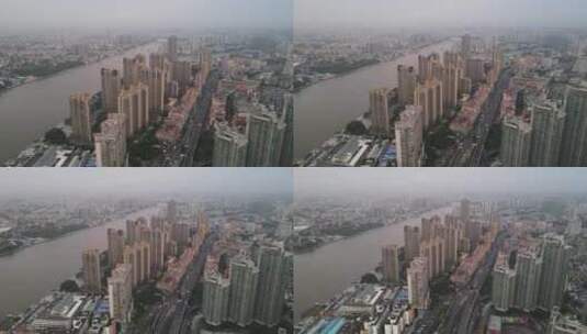 清晨的广州荔湾高清在线视频素材下载