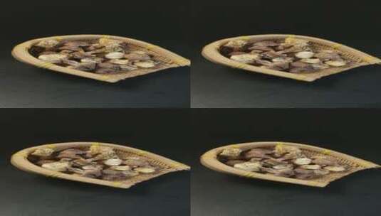 干松茸食用菌高清在线视频素材下载