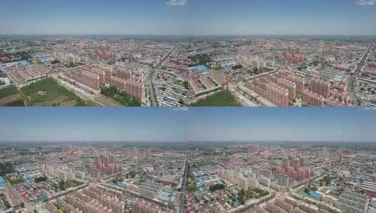 高阳县航拍城市空镜高清在线视频素材下载