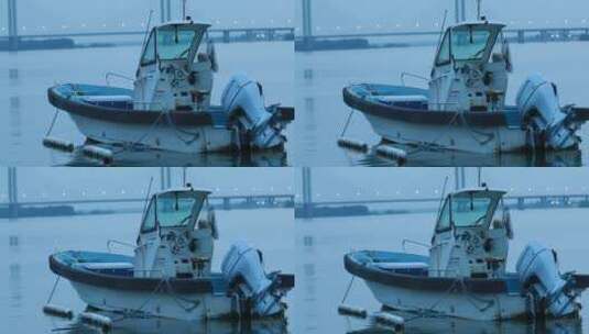 江边的渔船 4K高清在线视频素材下载
