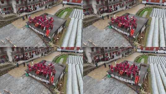 乡村百姓大舞台文艺表演高清在线视频素材下载