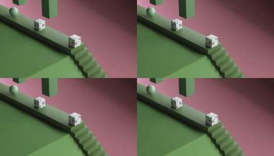 立方体生产线3D动画高清在线视频素材下载