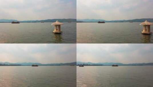 西子湖畔山水风景画 4k高清在线视频素材下载