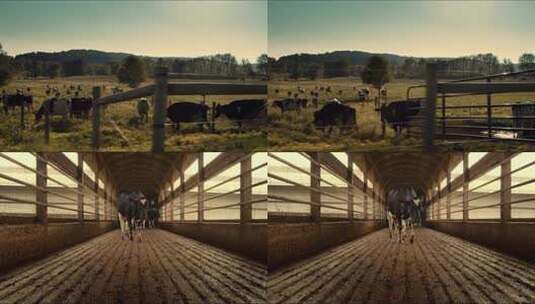 牧场 奶牛 养牛 养殖 牛 牧业高清在线视频素材下载