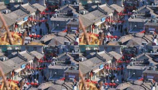 北京胡同过年春节高清在线视频素材下载
