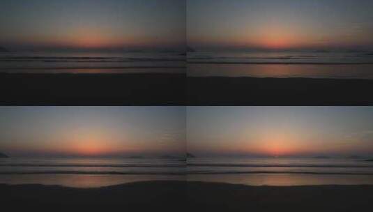 海边太阳升起日出延时空镜高清在线视频素材下载