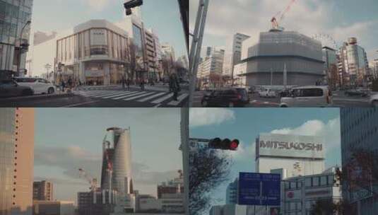 日本名古屋建筑高清在线视频素材下载