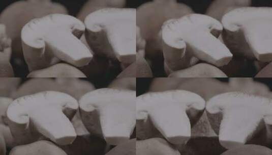 香菇影棚拍摄LOG素材高清在线视频素材下载
