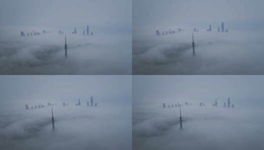 青岛平流雾高清在线视频素材下载