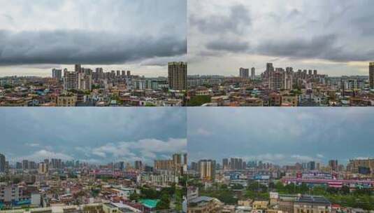 强对流天气暴雨后放晴的天空高清在线视频素材下载