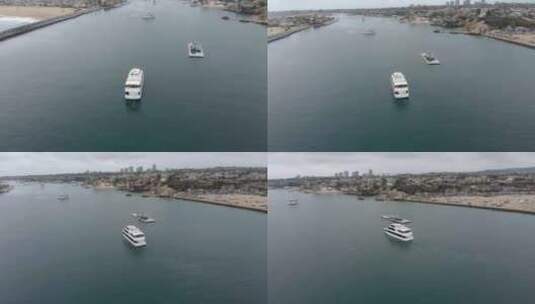 纽波特湾的船高清在线视频素材下载