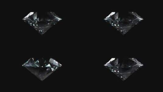 3d钻石旋转带通道高清在线视频素材下载