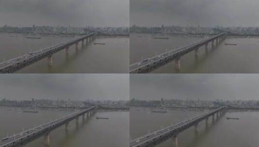 湖北武汉地标长江大桥东湖高清在线视频素材下载