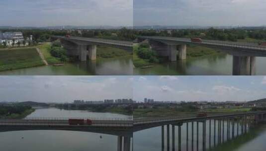 4K航拍南宁托洲大桥高清在线视频素材下载