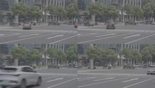 福州金融街街景高清在线视频素材下载