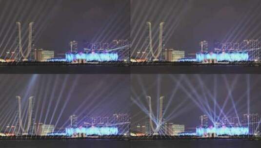 杭州亚运会开幕式灯光秀高清在线视频素材下载