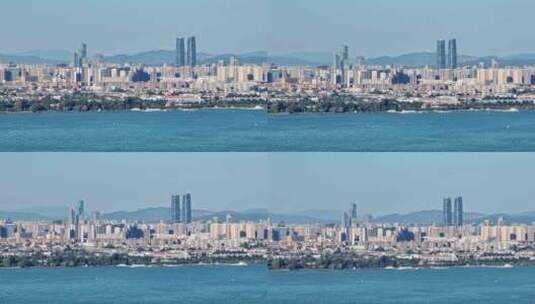 秋天昆明航拍高清在线视频素材下载