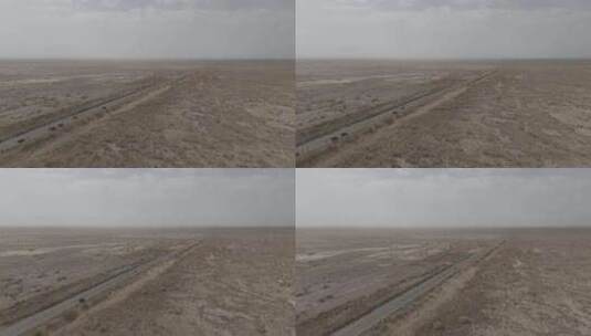 新疆笔直的公路高清在线视频素材下载