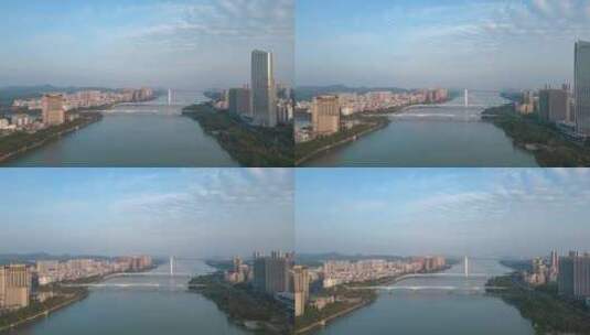 航拍惠州城市风光延时高清在线视频素材下载