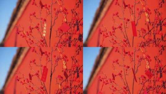 春节新年装饰喜庆氛围高清在线视频素材下载