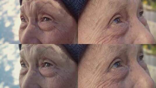老人的眼睛眼睛特写眼眸老年的人眼睛高清在线视频素材下载