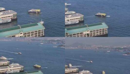 香港维多利亚港游船高清在线视频素材下载
