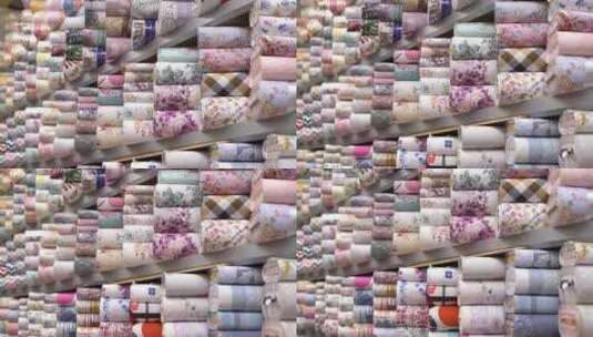 布匹 纺织 织布 面料 丝绸 纺织品高清在线视频素材下载