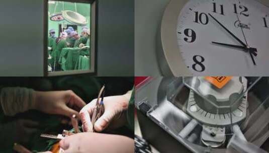 手术室手术台 腹腔微创手术 手术准备工作高清在线视频素材下载