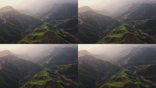 太行山脉青龙峡写意实拍镜头高清在线视频素材下载