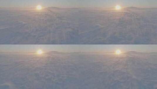 内蒙古冬季草原   锡林郭勒草原高清在线视频素材下载