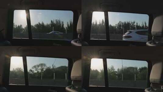 车窗外风景高清在线视频素材下载