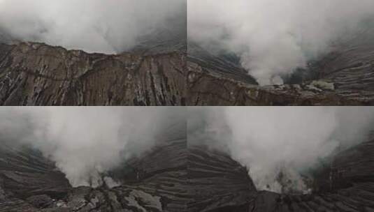 航拍Bromo火山高清在线视频素材下载