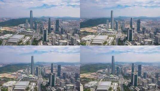 广东东莞城市大景航拍延时8K高清在线视频素材下载