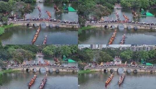 中国广东省广州市荔湾区荔湾湖招景高清在线视频素材下载