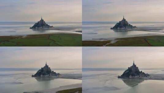 岛，要塞，海，海洋高清在线视频素材下载