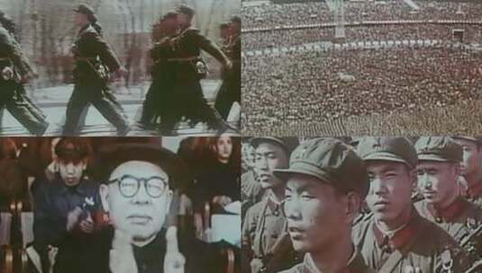 1967年 周恩来在工人体育场演讲高清在线视频素材下载