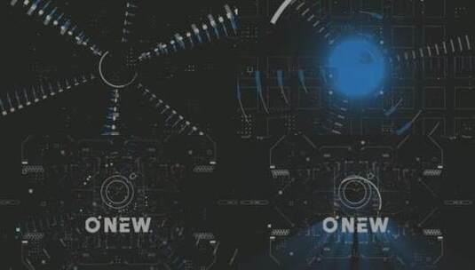 科幻科技感故障闪烁logo开场高清AE视频素材下载