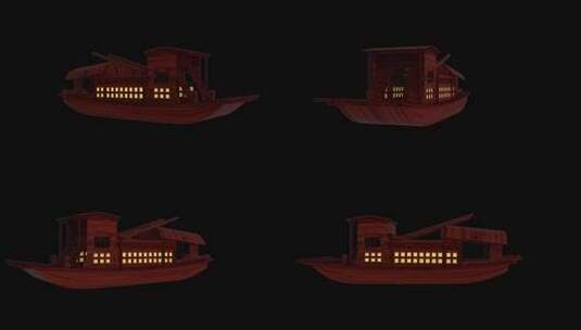 南湖红船C4D三维模型下载高清AE视频素材下载