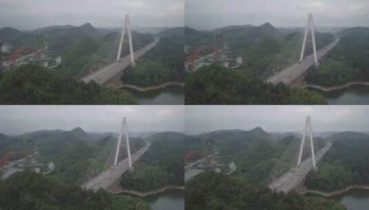 贵州·贵阳·清镇市·红枫湖风景区·红枫大桥11高清在线视频素材下载