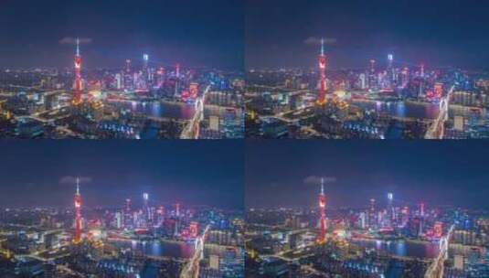 20210701广州珠江七一百年灯光秀高清在线视频素材下载