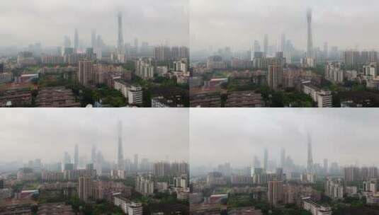 广州空中云层移动镜头高清在线视频素材下载