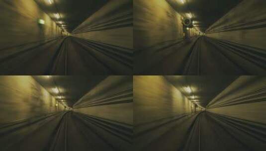 地铁隧道的镜头高清在线视频素材下载