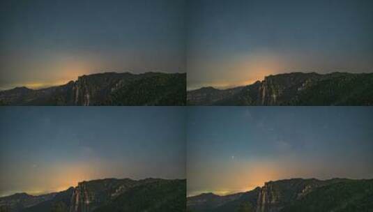 安阳林州太行山星空延时摄影高清在线视频素材下载